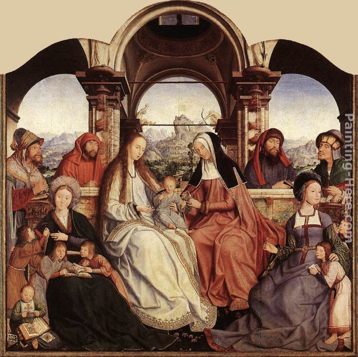 St Anne Altarpiece (central panel) painting - Quentin Massys St Anne Altarpiece (central panel) art painting